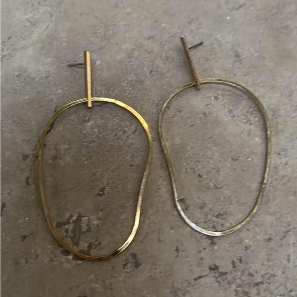 Drop Geometric Earrings - Picture 2 of 2